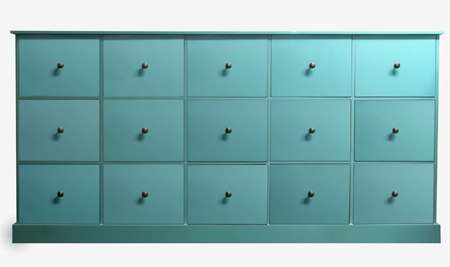 Pigeon hole dresser - multi-drawer unit 