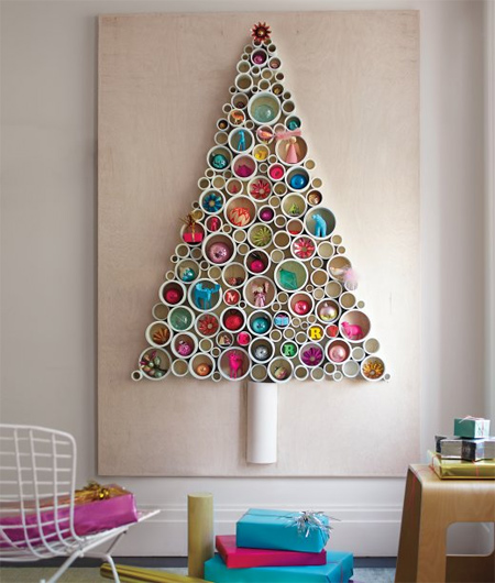 Alternative Christmas tree ideas pvc pipe
