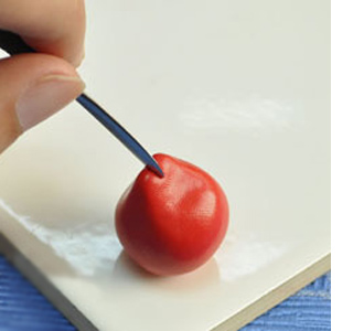 Angry birds key ring with modelling clay