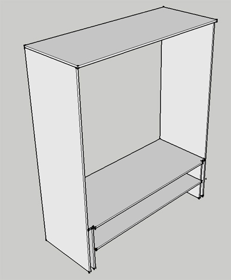 DIY Shaker or cottage-style wardrobe