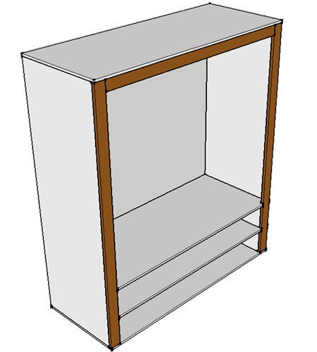 DIY Shaker or cottage-style wardrobe