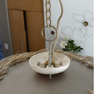 Extra large twine lampshade