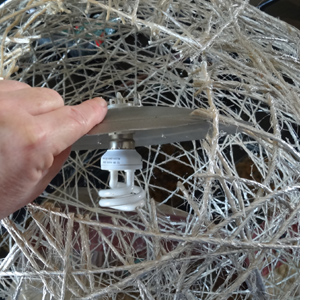 Extra large twine lampshade