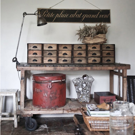 Decorate a home in modern rustic style reclaimed furniture