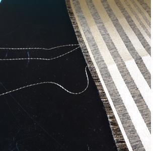 Make a no-sew tablecloth frayed edge fabric