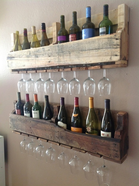 ideas reclaimed timber wood pallet wine rack