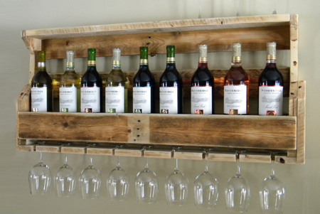 ideas reclaimed timber wood pallet wine rack