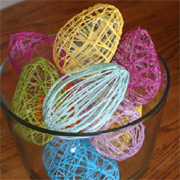 Colourful Easter egg garland