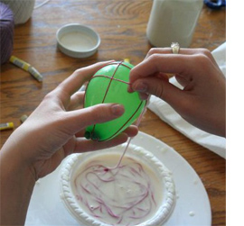 Colourful Easter egg garland