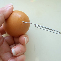 How to blow out eggs