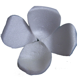 Rose bouquet with polystyrene trays 