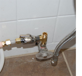 Add a shower spray to your toilet 