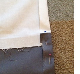 How to make horizontal striped curtains