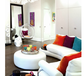 colourful cushions