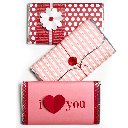 ideas Valentine's day crafts wrapped chocolates
