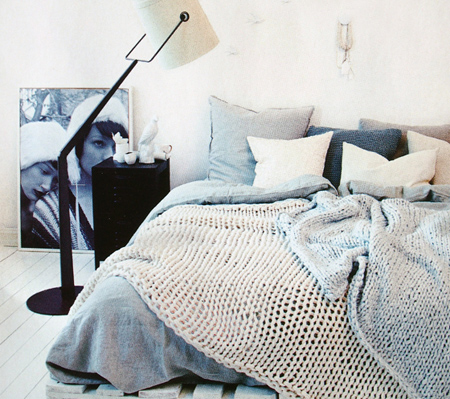 Knit a giant blanket or throw