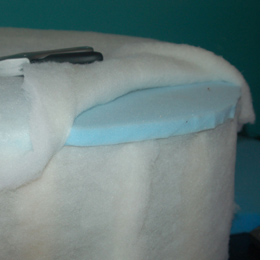 How to make a circular ottoman