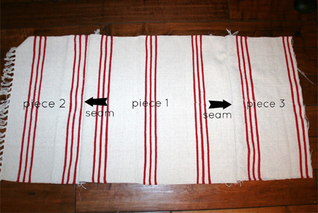 pattern rug pouf