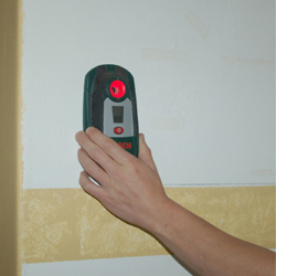 electronic detector on walls