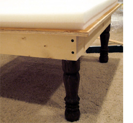 DIY ottoman table