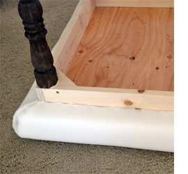 DIY ottoman table