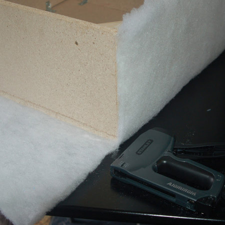 Make a basic upholstered ottoman