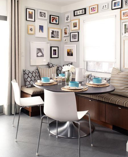 Dining room or kitchen banquettes cosy comfortable