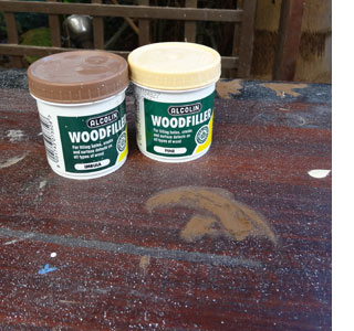 alcolin wood filler repair cracks in wood