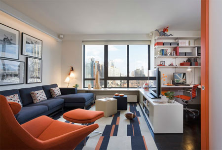 Interiors with crisp lines and smart colours