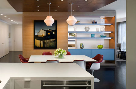 Interiors with crisp lines and smart colours