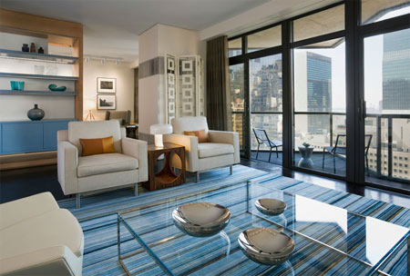 Interiors with crisp lines and smart colours