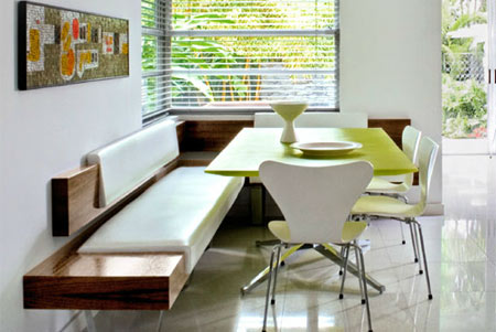 Interiors with crisp lines and smart colours