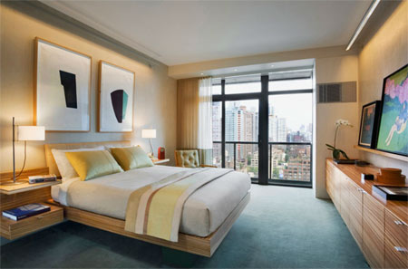 Interiors with crisp lines and smart colours