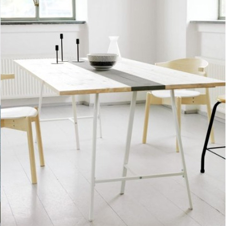 Easy DIY tables with trestle legs dining