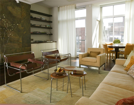 Adding colour and texture with an area rug