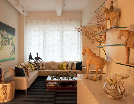 Adding colour and texture with an area rug