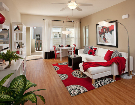 Adding colour and texture with an area rug