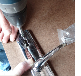 Replace interior hollow-core door