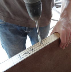 Replace interior hollow-core door