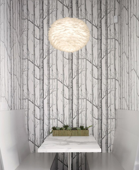 vita ethos light lamp shade feathers paper