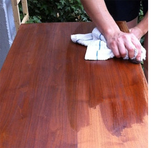 Refinishing secondhand furniture