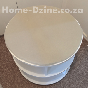 Plain or upholstered shoe storage carousel or turntable