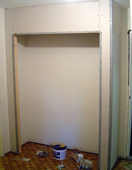 diy built in closet cupboard