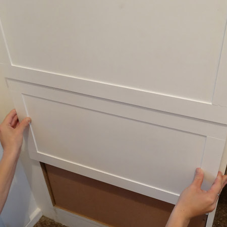 Converting closet shelves to drawers