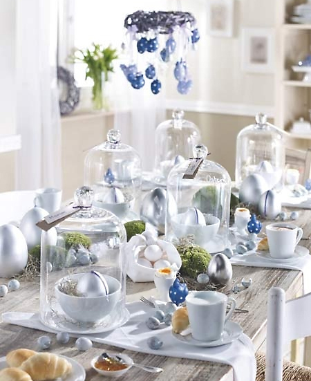 easter spring table decor
