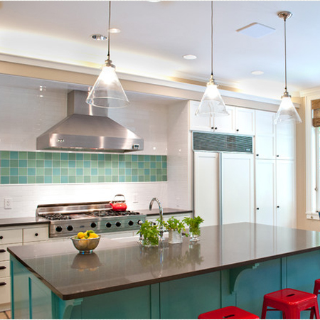 Decorate with turquoise and yellow 