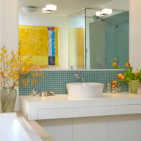 Decorate with turquoise and yellow