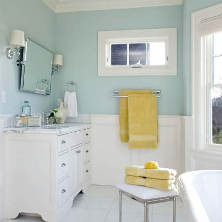Decorate with turquoise and yellow 