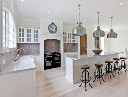 open plan kitchen