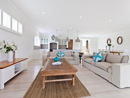 open plan lounge kitchen